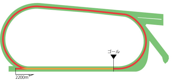 中京競馬場 芝2200m