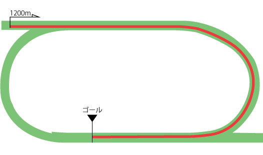 福島競馬場 芝1200m