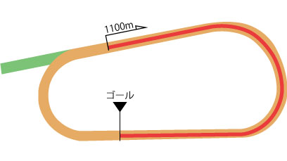 京都競馬場 ダート1100m