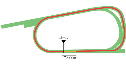 京都競馬場 芝2000m（外）