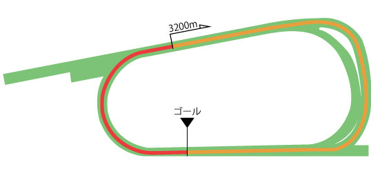 京都競馬場 芝3200m（外）