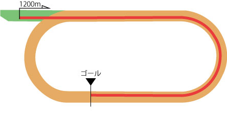 中山競馬場 ダート1200m