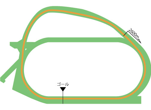 中山競馬場 芝2600m（外）