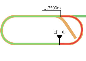 新潟競馬場 ダート2500m