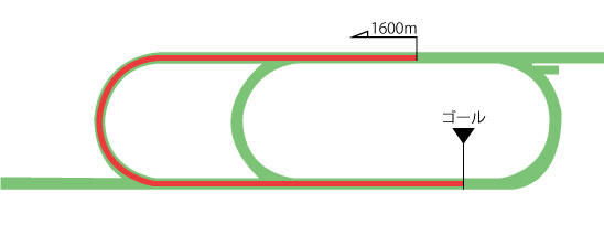 新潟競馬場 芝1600m（外）