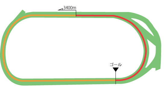 東京競馬場 芝3400m